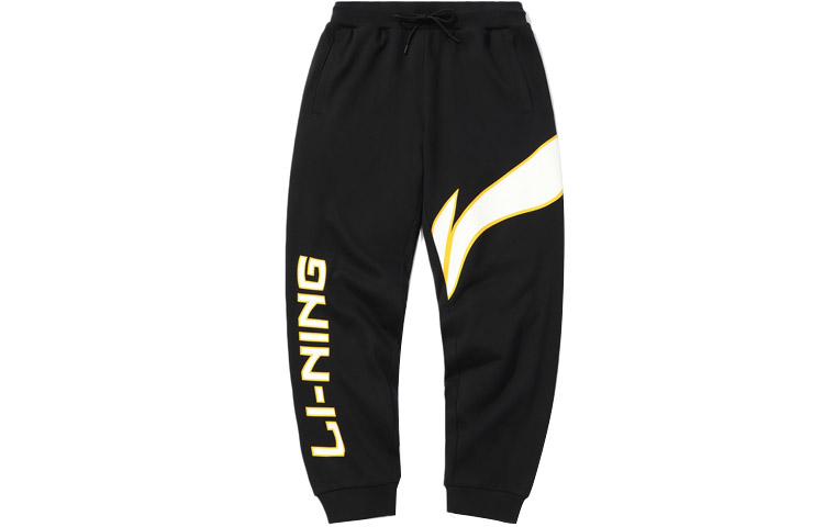 

LiNing Спортивные Трикотажные Брюки Мужские, Новый Стандарт Черный-Обычные