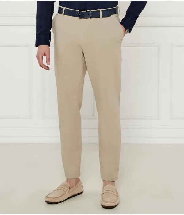 Брюки-Чиносы H-kane Regular fit Boss, бежевый — фото 3