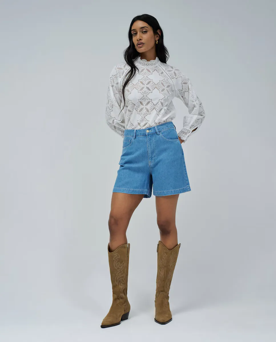 

Женские шорты в светлом дениме Salsa Jeans, синий