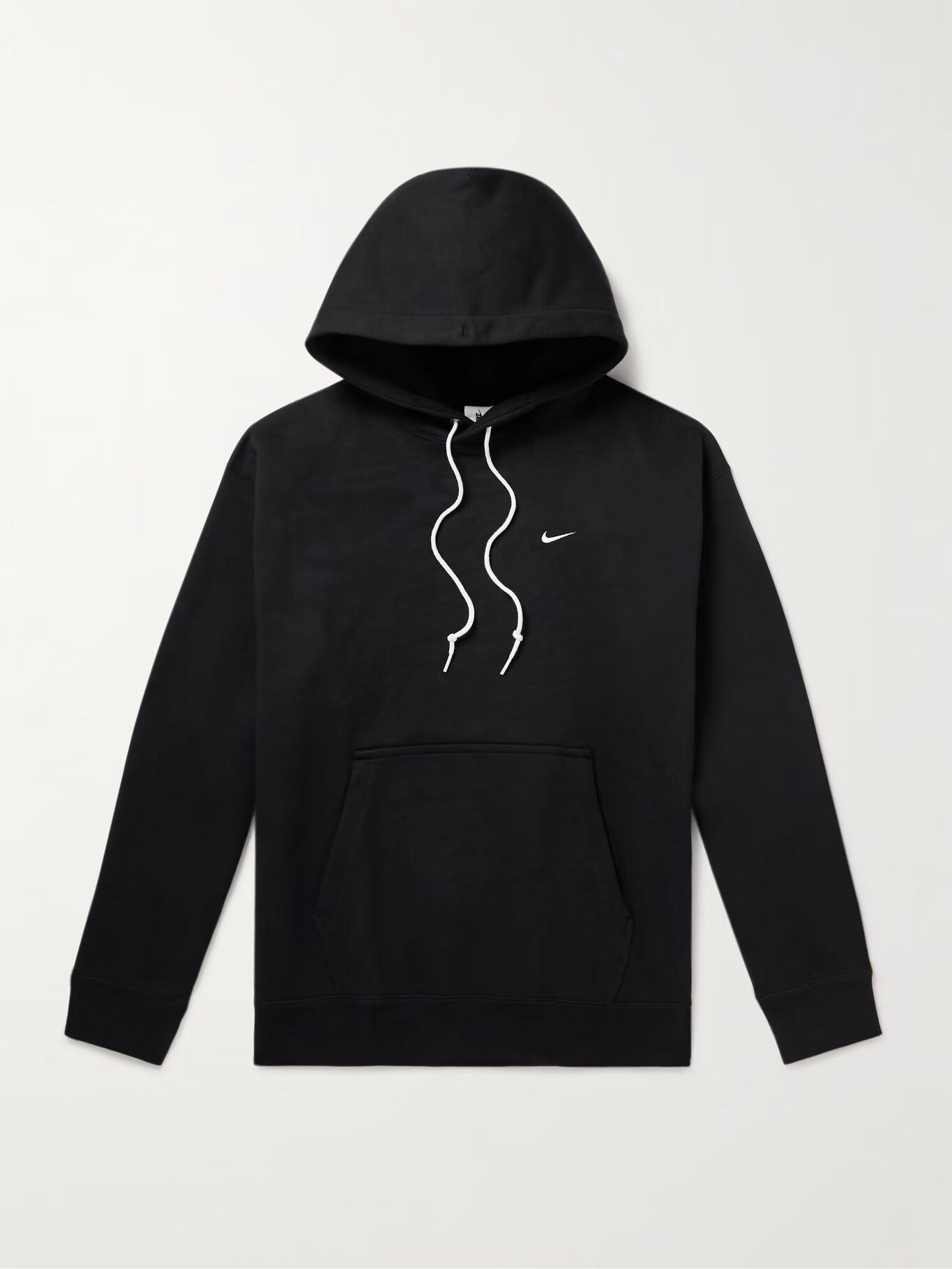 

Толстовка с капюшоном из хлопчатобумажной смеси с вышитым логотипом Solo Swoosh NIKE, черный
