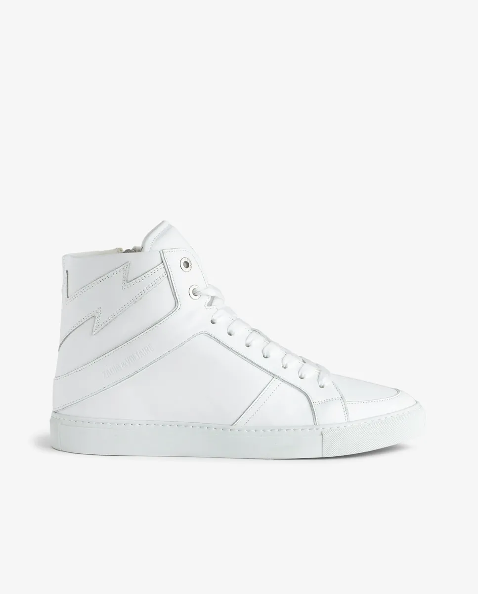

Мужские кроссовки ZV1747 High Flash из белой кожи Zadig & Voltaire, белый