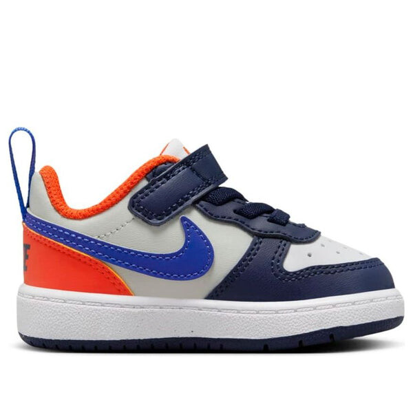 Кроссовки court borough low recraft 'midnight navy team orange' Nike, синий — фото 2