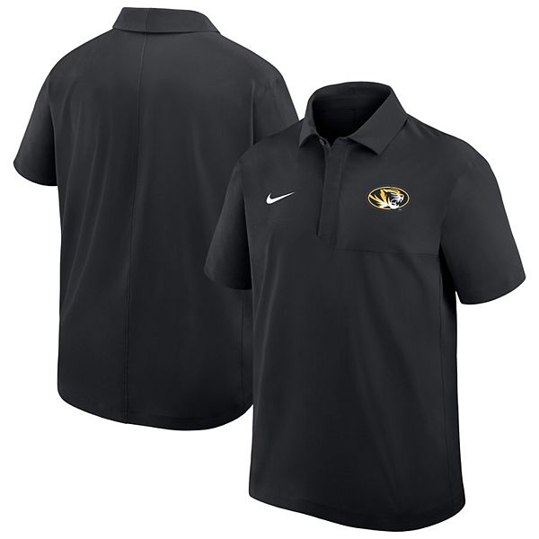Мужская черная футболка-поло Missouri Tigers Woven Dri-FIT Nike — фото 2