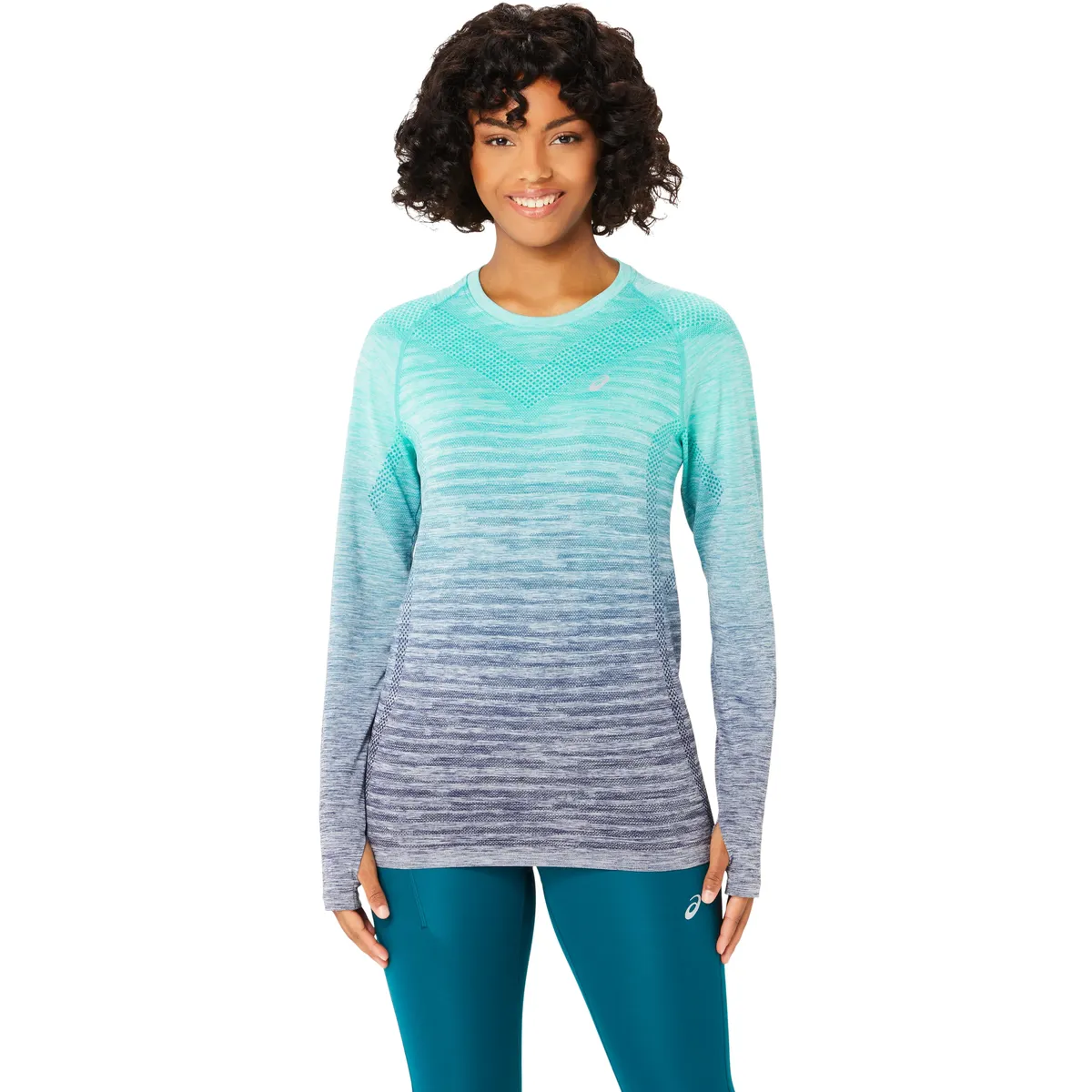 

Футболка для бега Asics "SEAMLESS LS TOP", синий