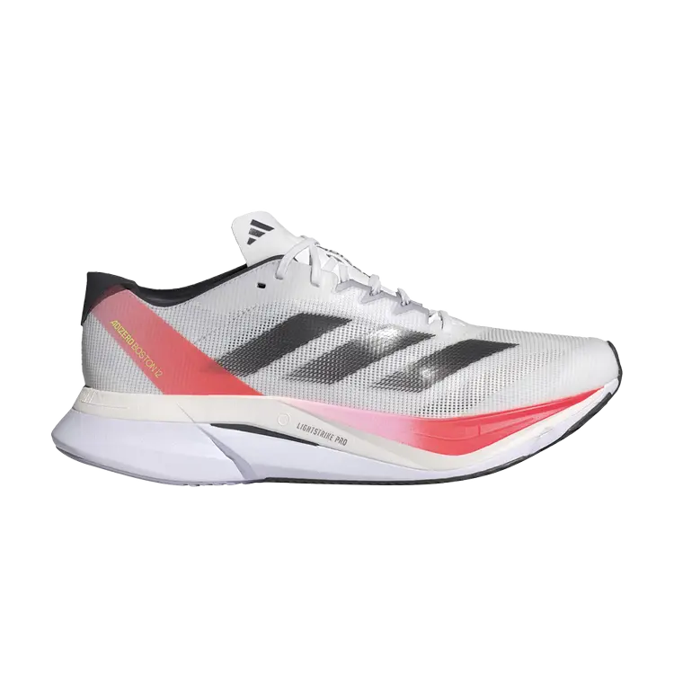 

Кроссовки Wmns Adizero Boston 12, цвет White Aurora Solar Red