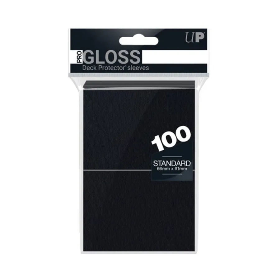 

Стандартные конверты для карточек — черные (100), Card Sleeves - Standard - Black & White (Ultra Pro)