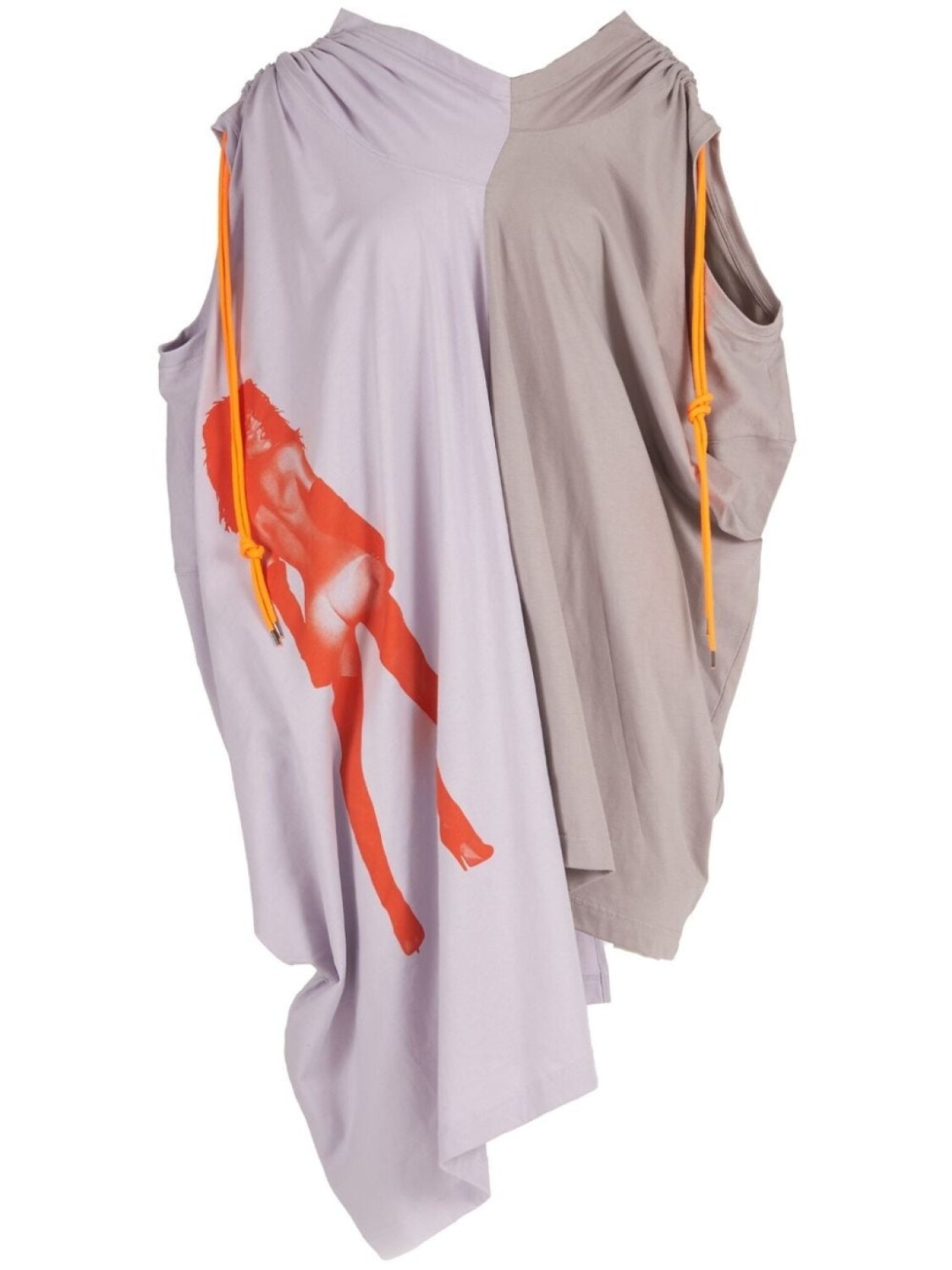 

Vivienne Westwood топ Pin-Up асимметричного кроя, фиолетовый