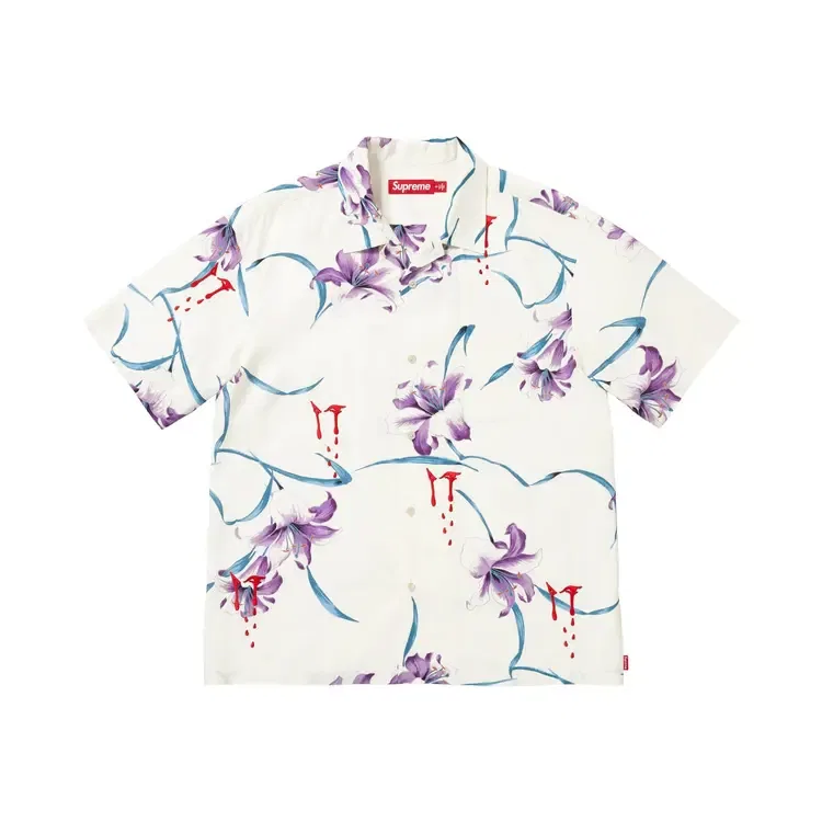 Футболка с коротким рукавом Supreme Aoi Lilies, белый