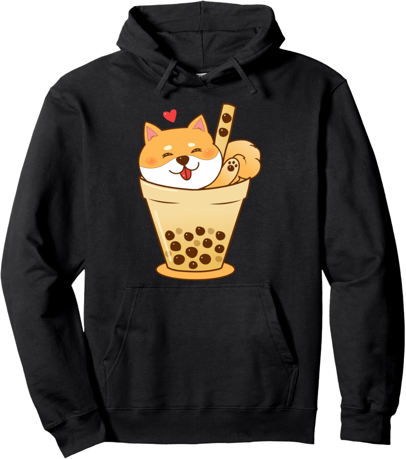 

Толстовка Shiba Inu Inu Bubble Rice Bowl, черная Kawaii Things