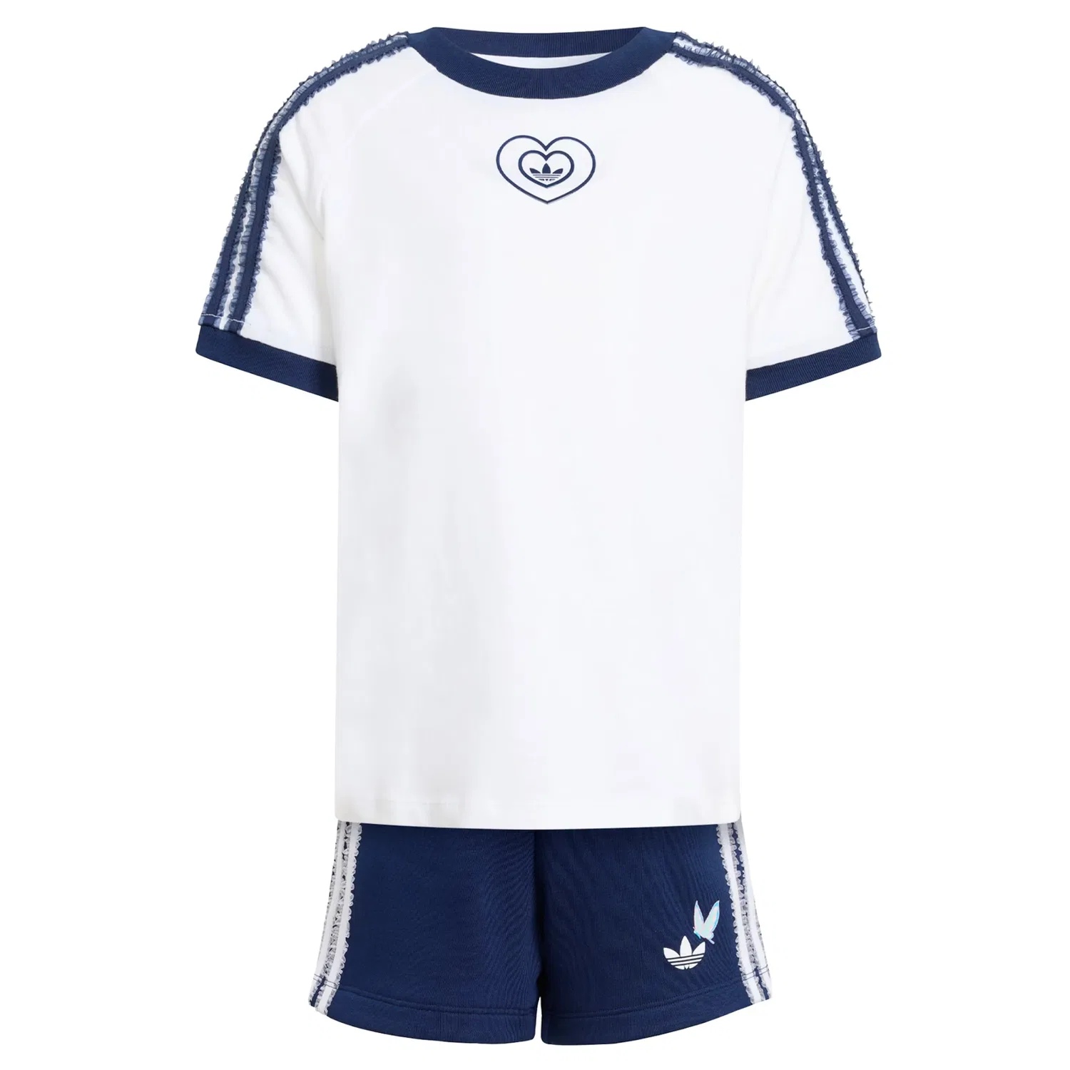 Комплект Adidas Originals ADIDAS DISNEY SHORT T-SHIRT в темно-синем и белом цветах