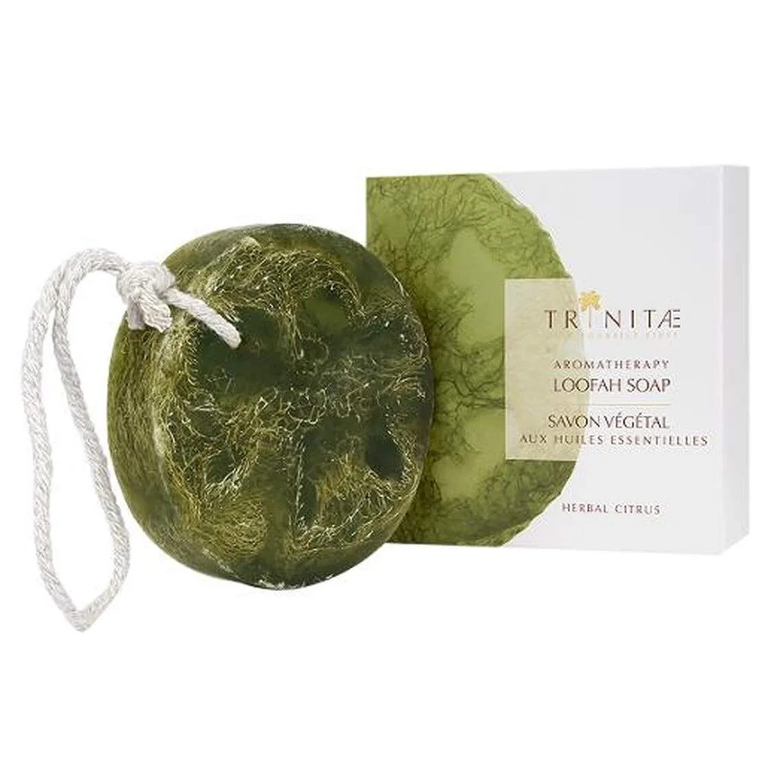 Ароматическое мыло для душа с люфой «Herbs & Citrus» Trinitae