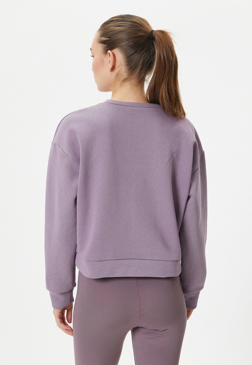 

Толстовка BASIC CROP CUT CREW NECK LONG SLEEVE Koton, сиреневый