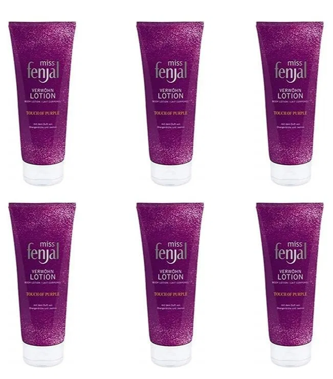 Лосьон для тела Miss Fenjal Touch of Purple с ароматом апельсинового цвета и жасмина, 200 мл (6 шт.) Fenjal