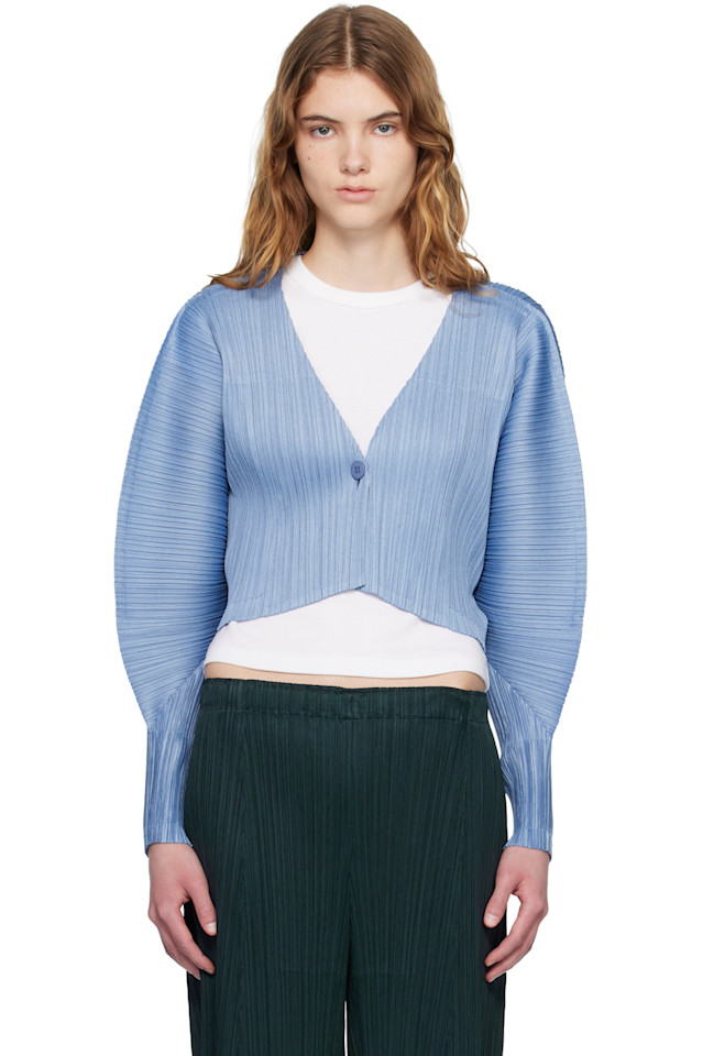 

Pleats Please Issey Miyake Кардиган декабрьских цветов синего цвета на каждый месяц