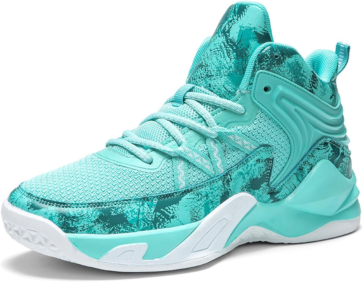 

Мужские баскетбольные кроссовки DHAEY для улицы, высокие, с поддержкой свода стопы, легкие модные баскетбольные кроссовки для мальчиков (Цвет: черный, размер: 11.5 женский / 10 мужской)