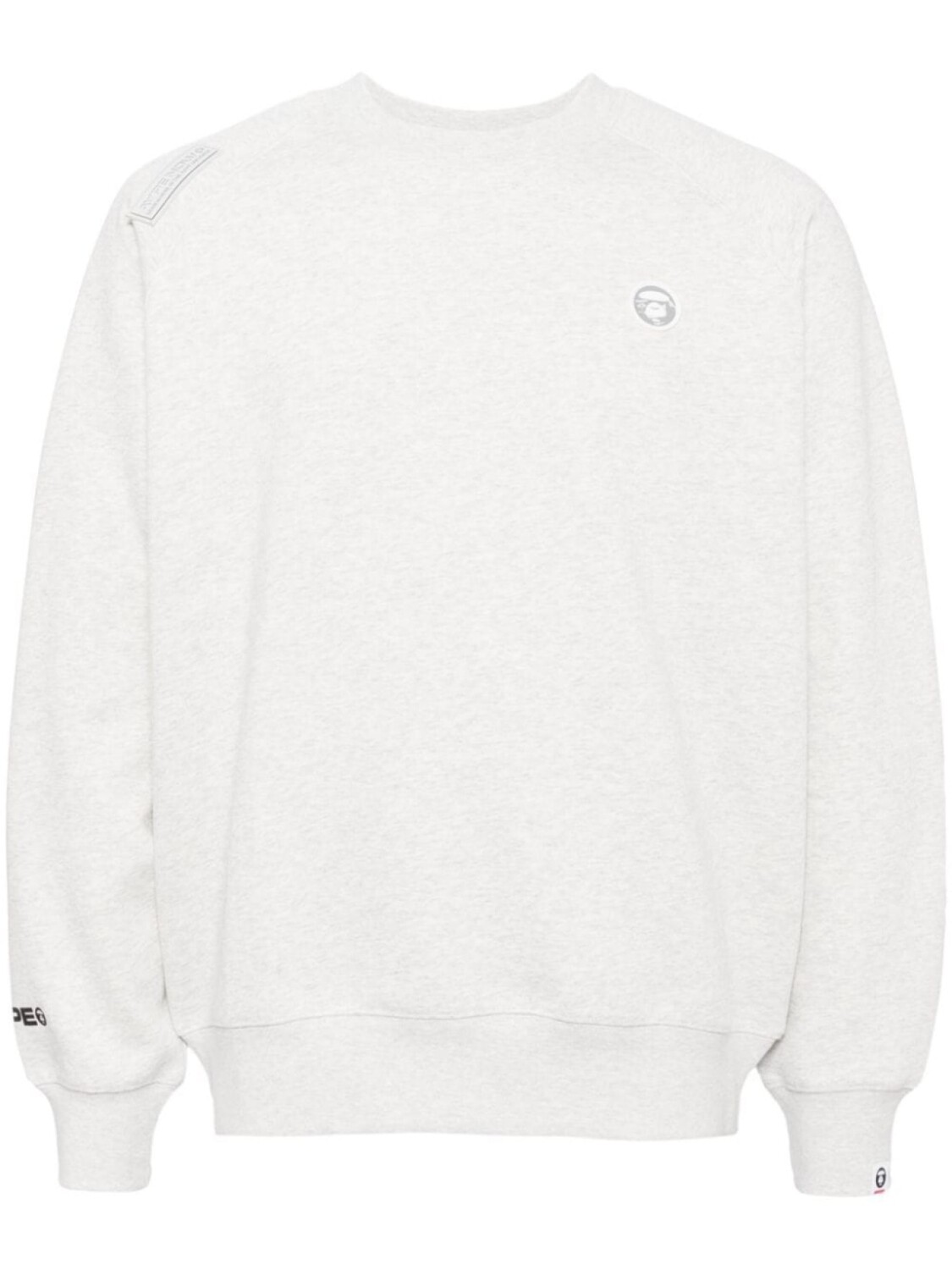 

AAPE BY *A BATHING APE толстовка с нашивкой-логотипом, серый