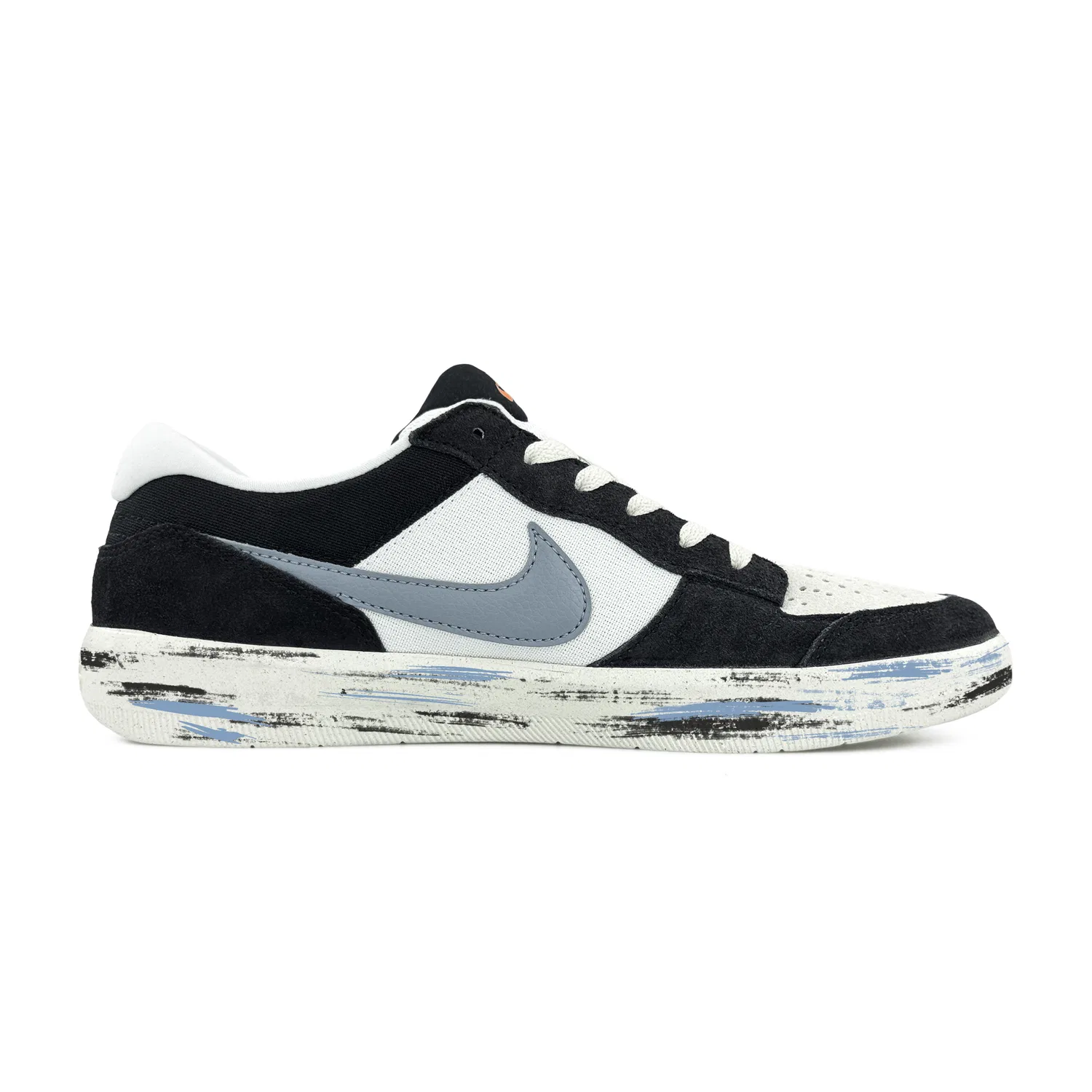 Кроссовки скейтбординг Nike SB Force 58 черно-бело-серые — фото 4