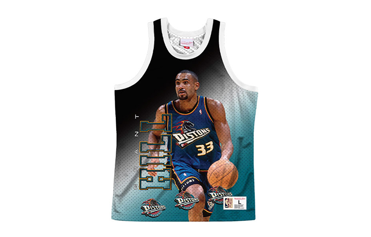

Mitchell Ness Баскетбольная майка унисекс голубо-черная