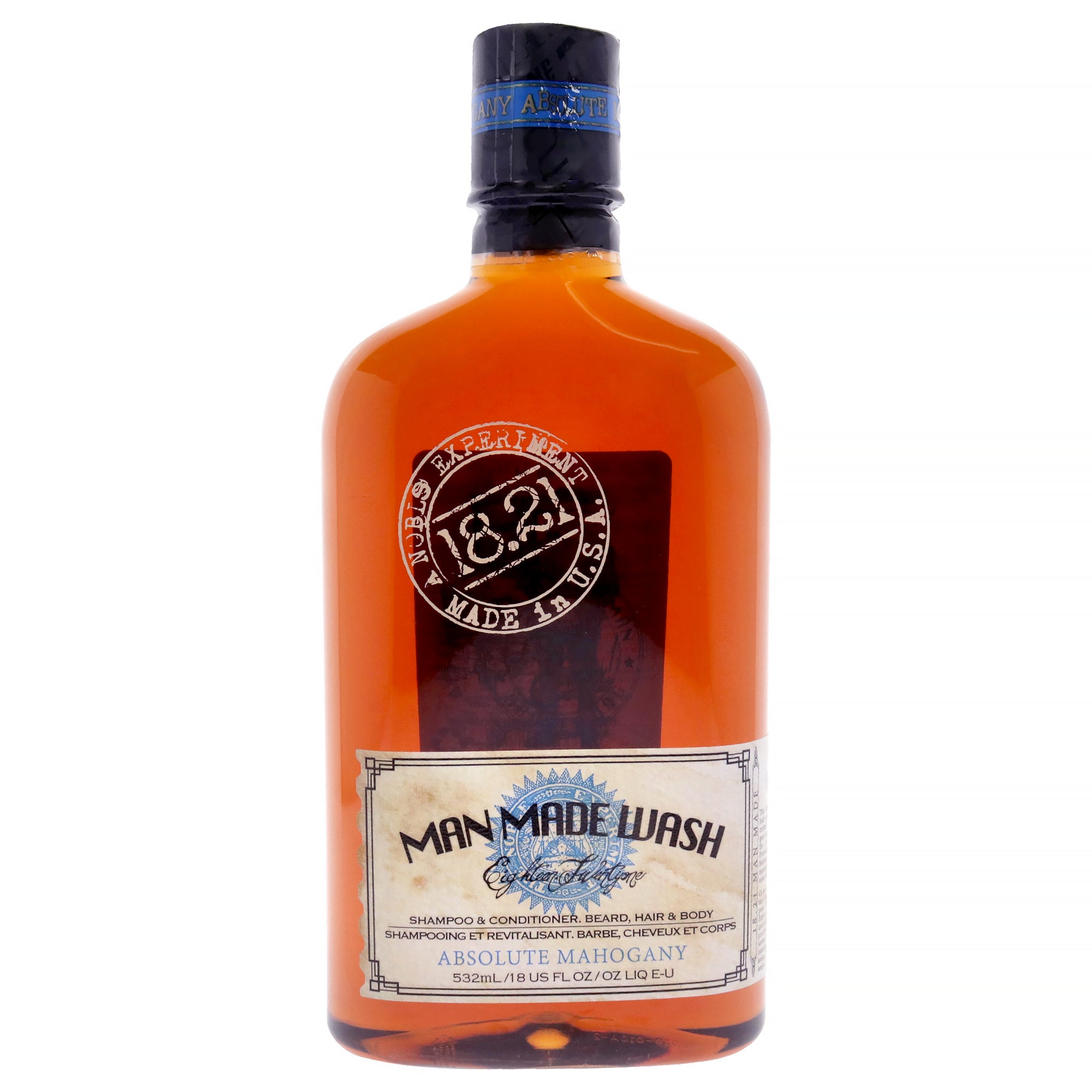 

Многофункциональное средство для мытья тела Man Made - Absolute Mahogany от 1821 Man Made for Men - 537 мл (шампунь, кондиционер и гель для душа) 18.21 Man Made, прозрачный