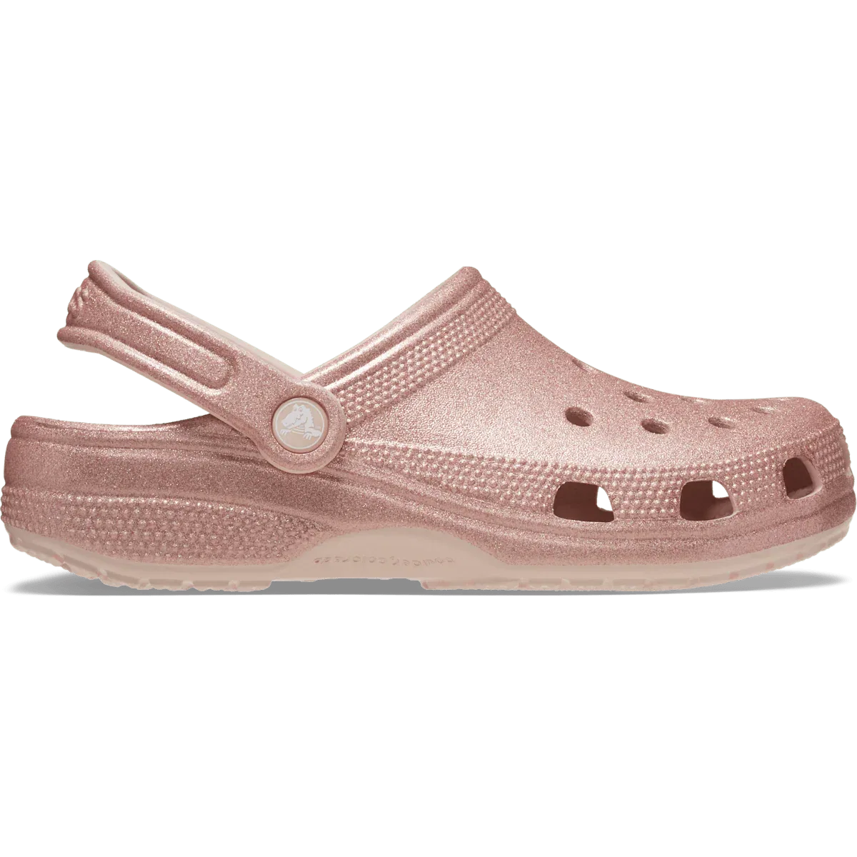 Классические сабо с блестками Crocs, Quartz Glitter