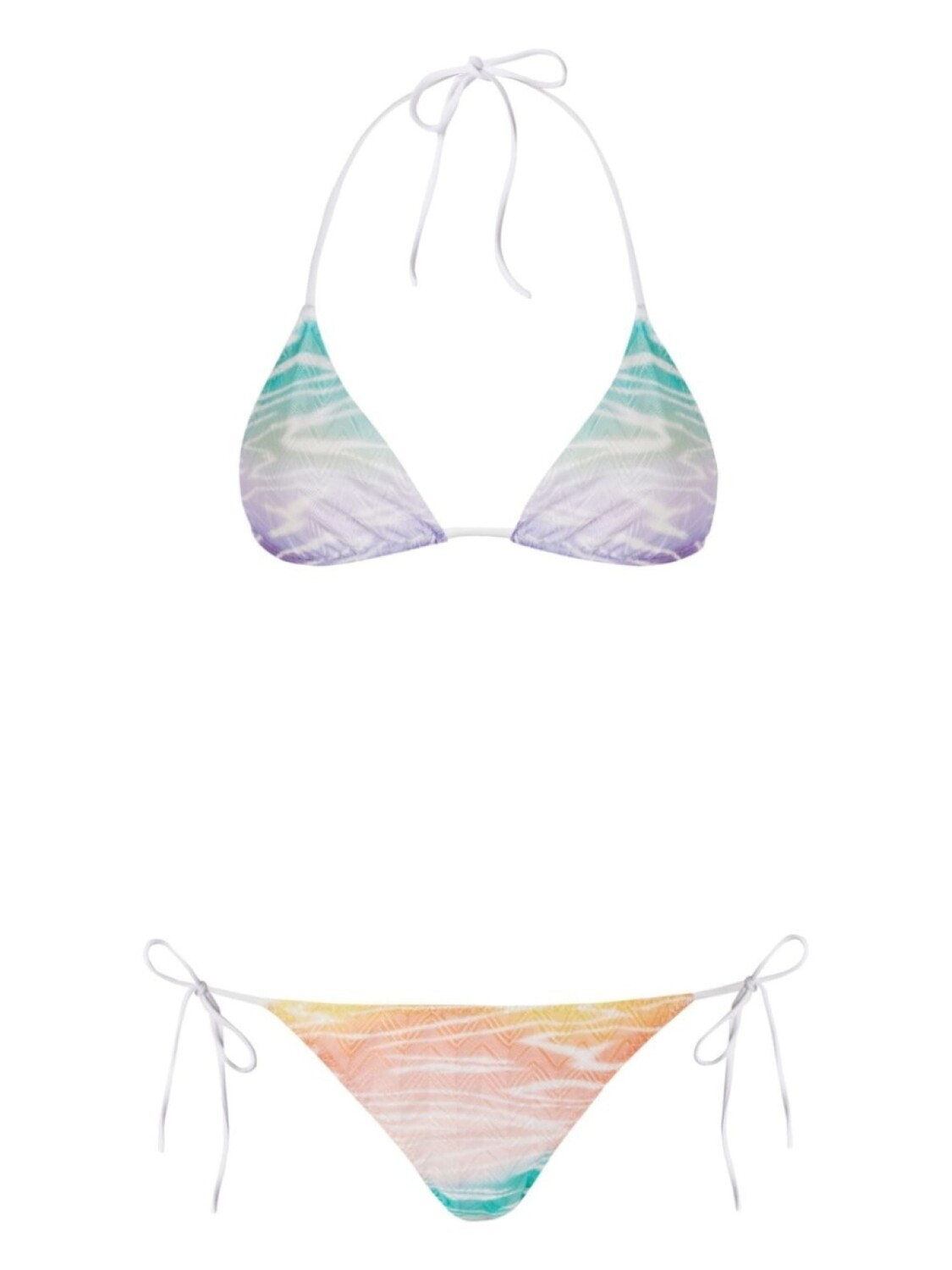 

Missoni бикини с треугольными чашками и эффектом градиента, синий