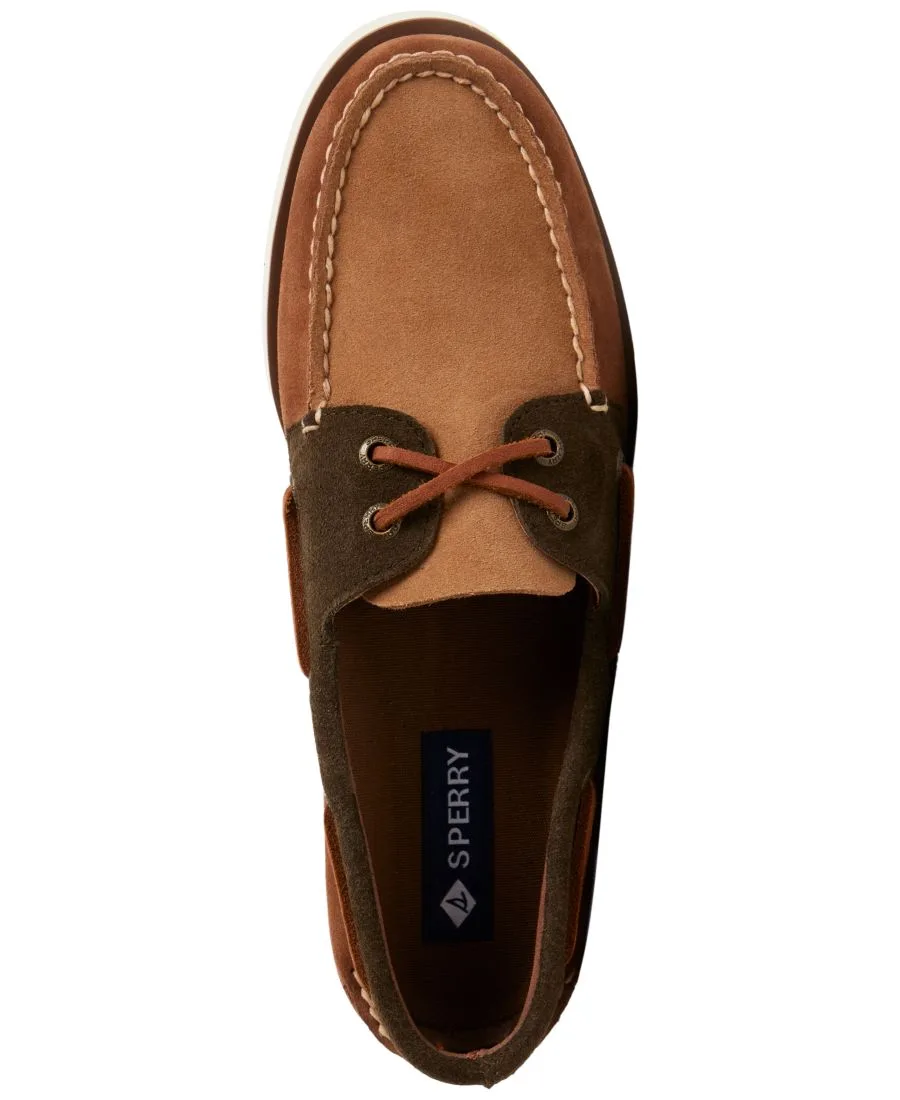 Мужские лодочные туфли с закругленным носком Sperry, коричневый — фото 4
