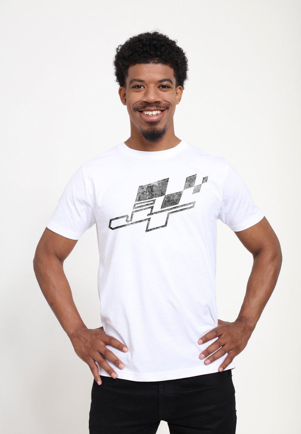

Футболка с принтом JT RACING FLAG LOGO Henry Tiger, белый