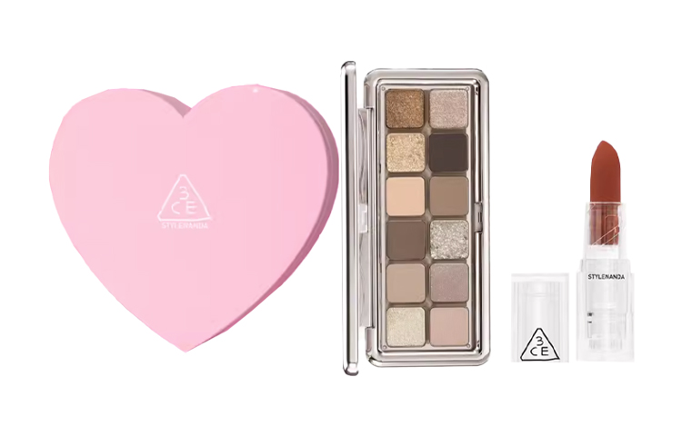 

Набор теней для век 12 цветов и прозрачных помад 3CE