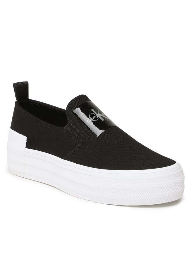 

Тканевые кроссовки Bold Vulc Flat Slipon Calvin Klein, черный