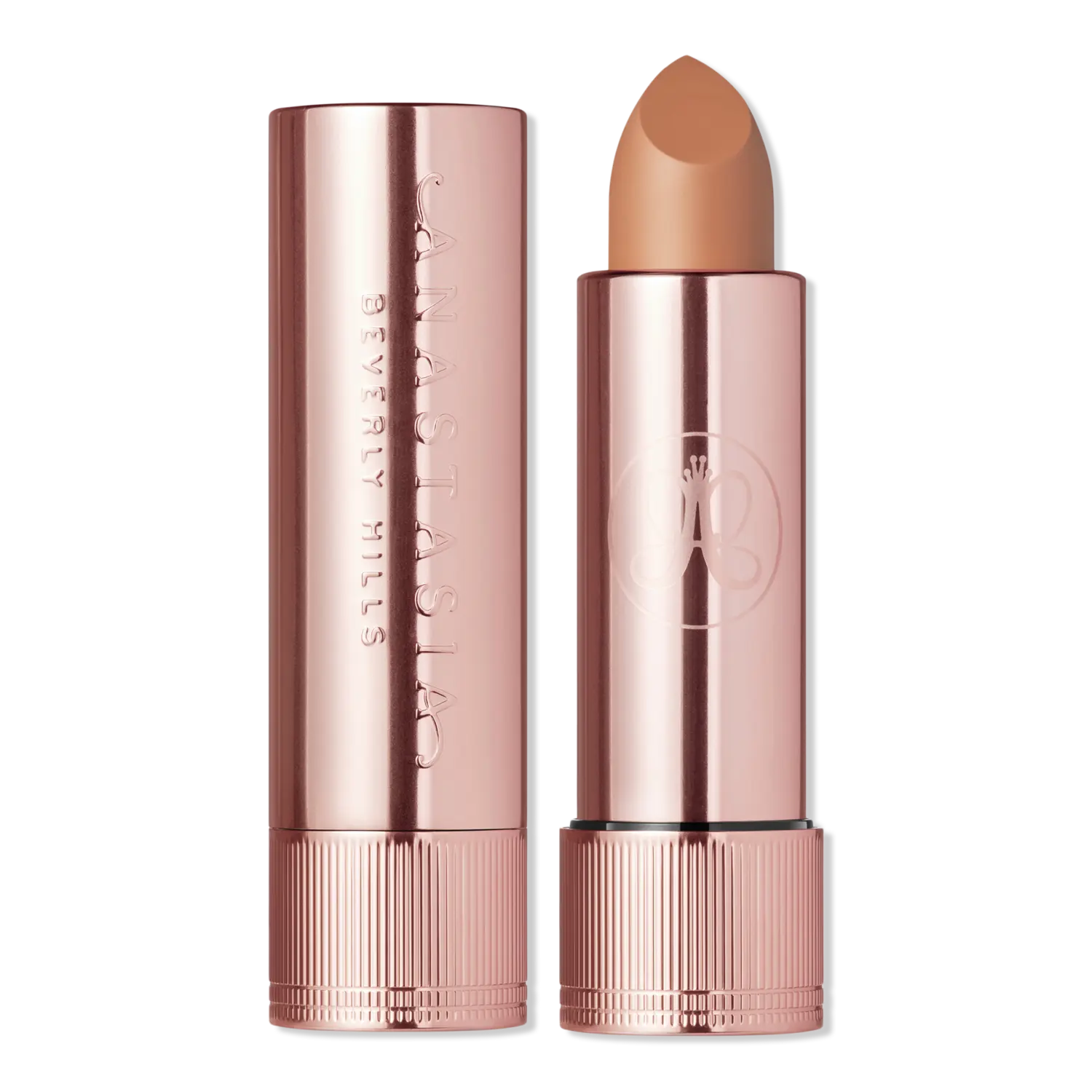 

Матовая и сатиновая бархатная помада с высокой пигментацией Anastasia Beverly Hills, Honey Taupe (nude beige with a satin finish)