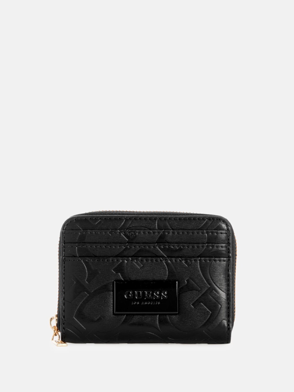 

Маленький кошелек на молнии с логотипом Corapeake Guess Factory, черный