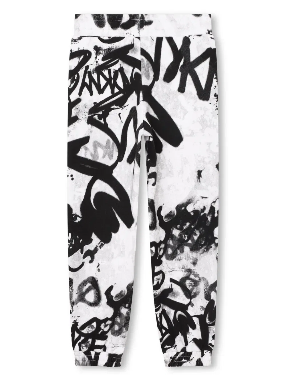 Брюки с граффити-принтом Logo-Tape Dkny Kids, белый — фото 2