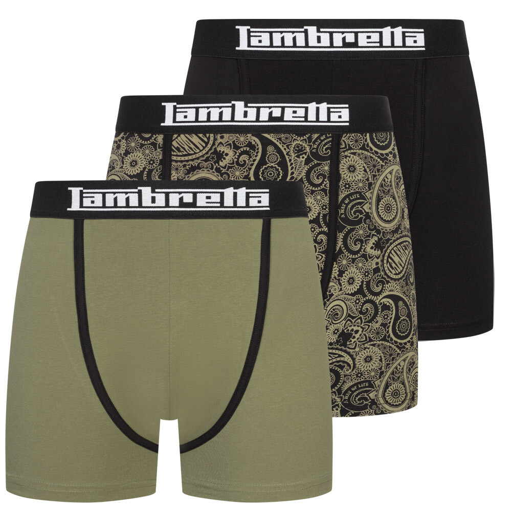 

Мужские шорты-боксеры Lambretta Paisley, набор из 3