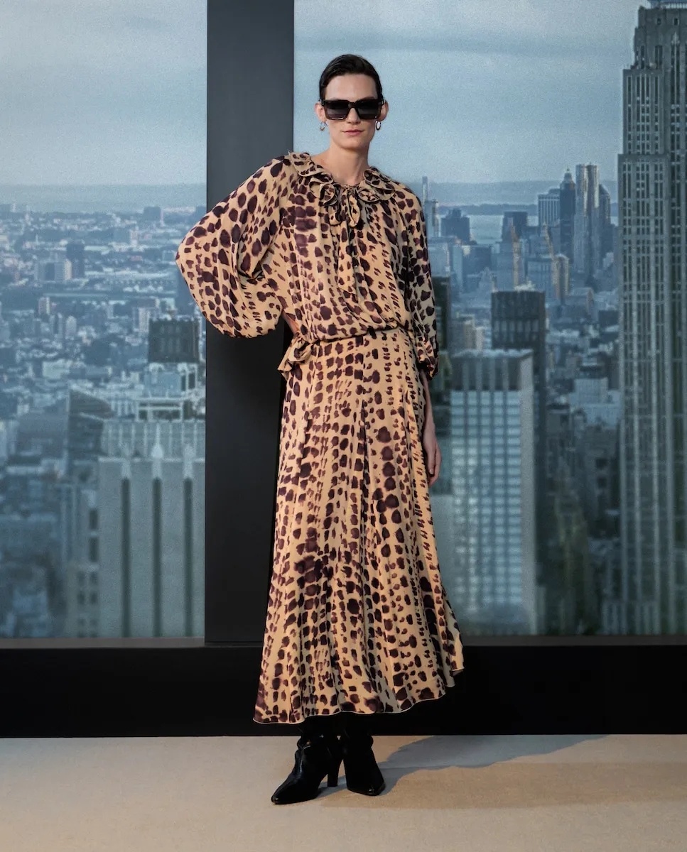 

Миди-юбка с животным принтом Woman Limited El Corte Inglés, фиолетовый