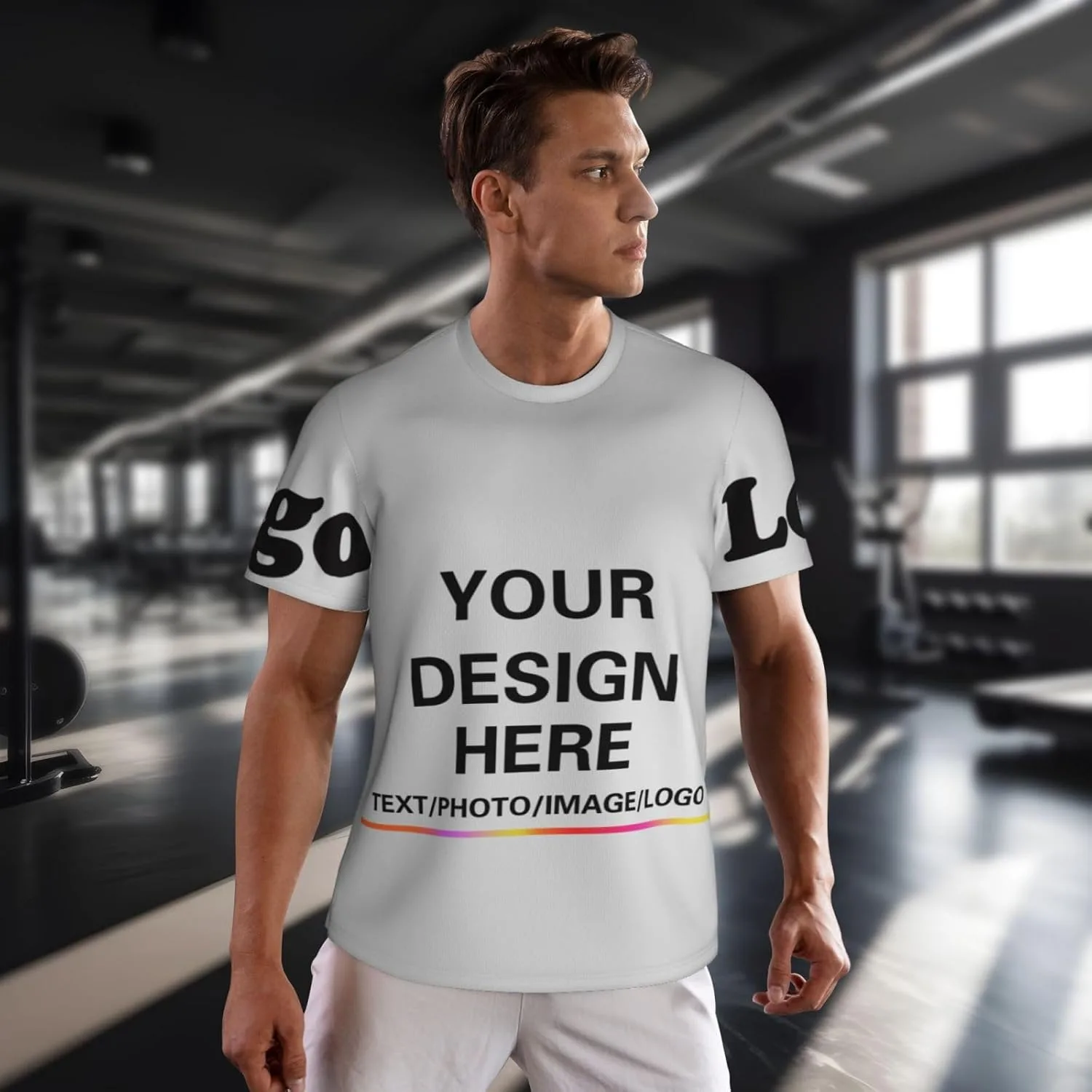 Футболка Custom с индивидуальным дизайном, добавьте текст или фото спереди и сзади — фото 4