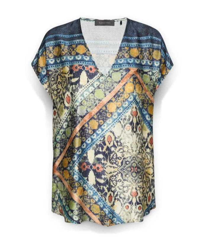 

Блузка с этническим принтом Elena Mirã², мультиколор