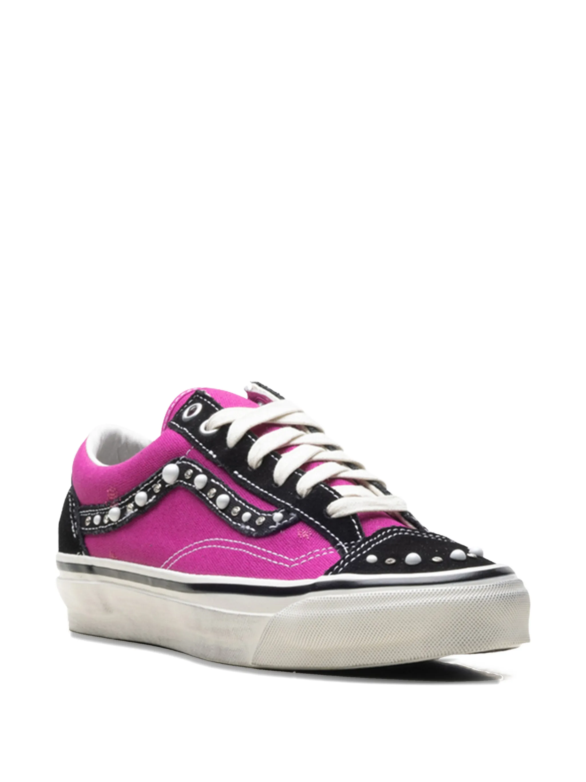 Кроссовки Old Skool 36 с перламутровыми шипами Vans, розовый — фото 2