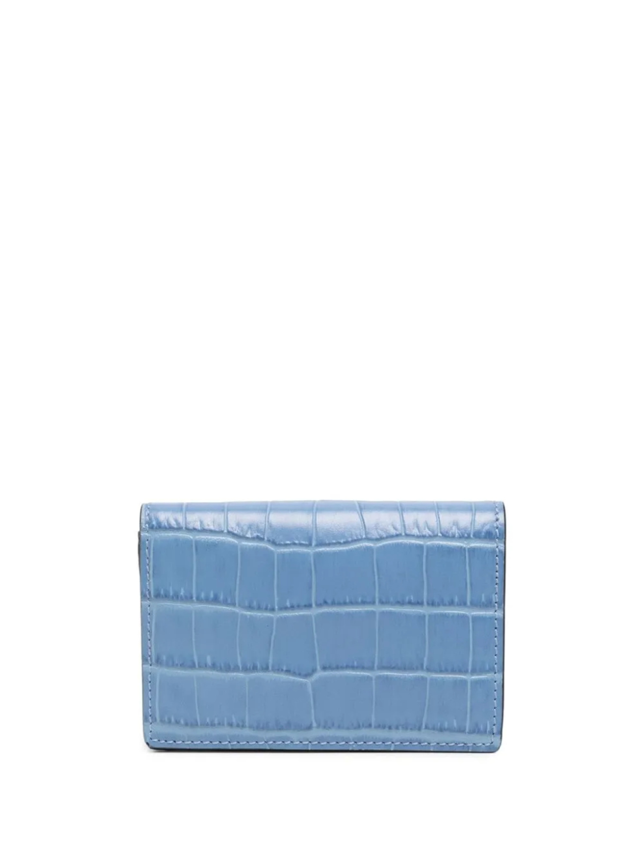 

Smythson кошелек с тиснением под кожу крокодила, синий