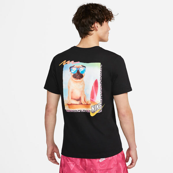 Футболка Nike Pug Logo T-Shirt 'Black', черный — фото 4