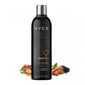 

NYCE Bio Essential Rebirth Oil, восстанавливающее и разглаживающее масло для волос, ламинирование, зеркальный эффект, 250 мл Inna marka