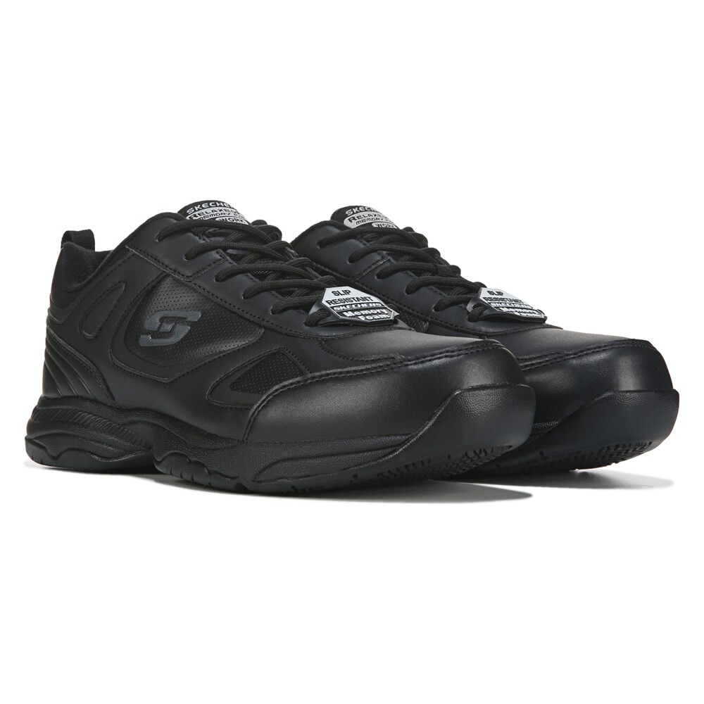 

Мужские нескользящие рабочие кроссовки Dighton среднего/широкого размера Skechers Work, черный