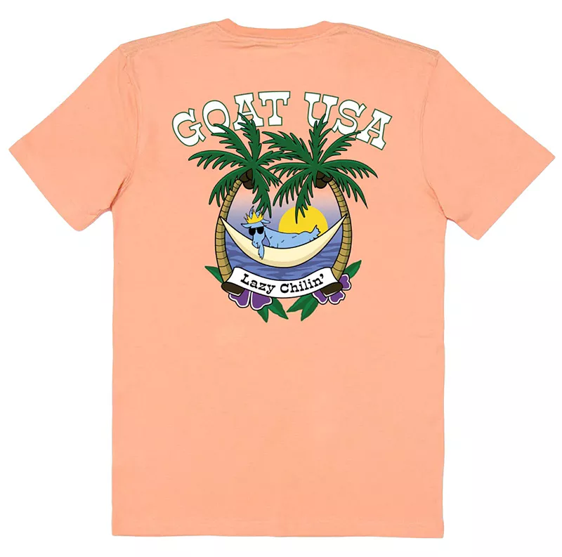

Футболка GOAT USA Lazy Chillin, цвет Peach Cream