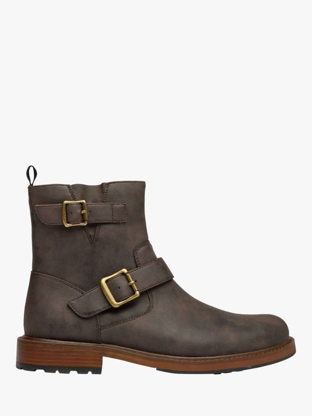 

Веганские замшевые мотоциклетные ботинки на молнии V.GAN, Brown