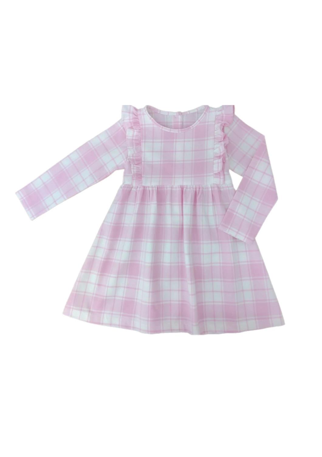 

Детское платье Harper в розовую клетку James & Lottie