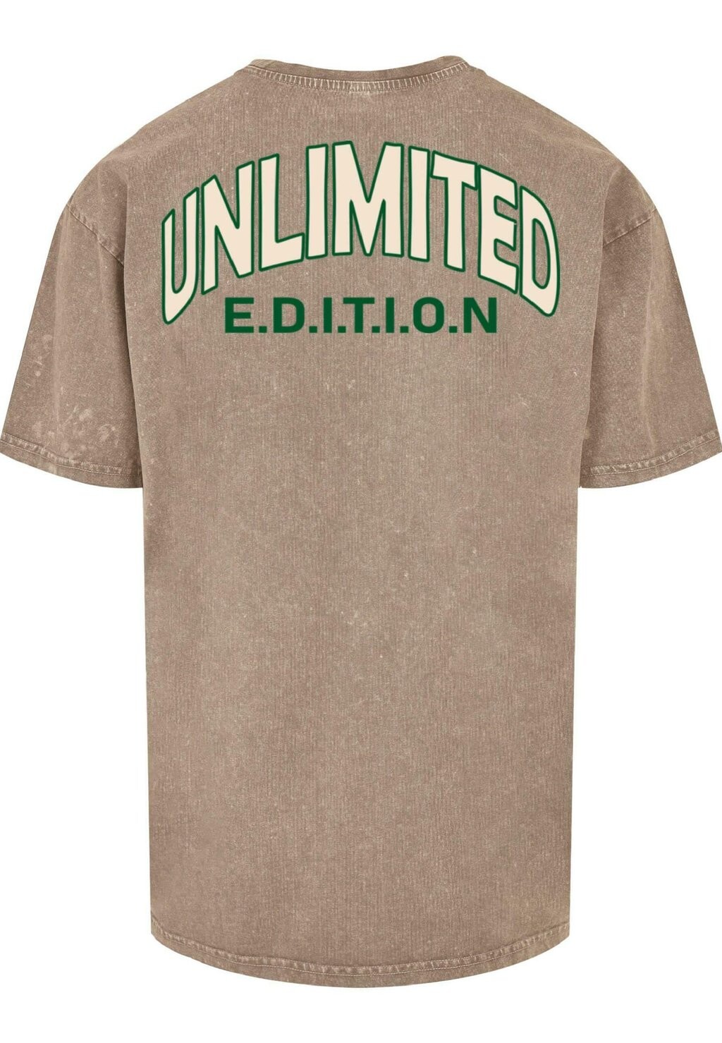 

Футболка с принтом UNLIMITED EDITION ACID WASHED Merchcode, хаки