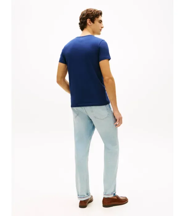 Футболка slim fit Tommy Hilfiger, темно-синий — фото 3