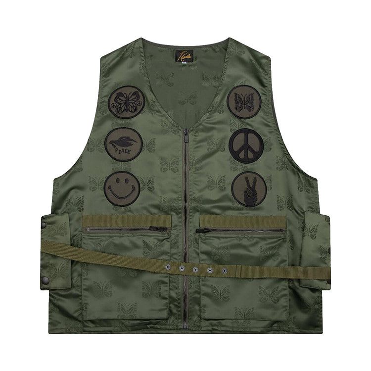 

Утепленный жилет Needles Papillon Jacquard Sateen Radio Vest, Olive
