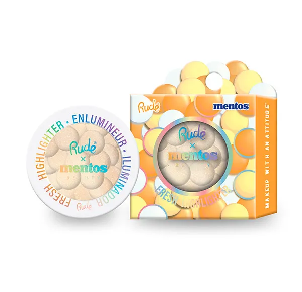 

Пудровый хайлайтер Mentos Fresh Highlighter Rude, цвет citrus