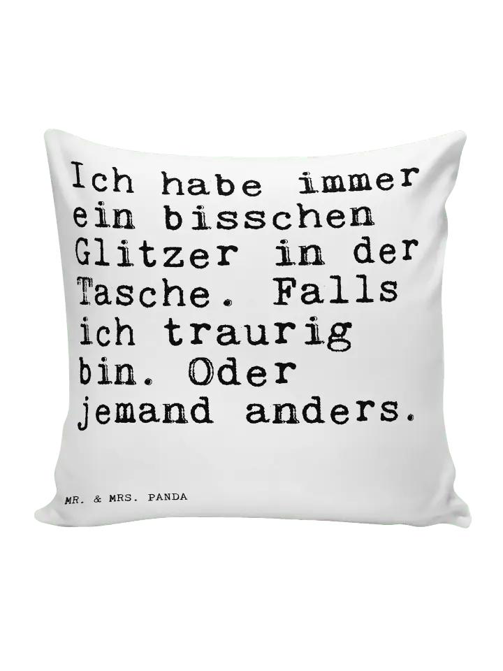 

Подушка Mr & Mrs Panda 40x40 Ich habe immer ein, белый