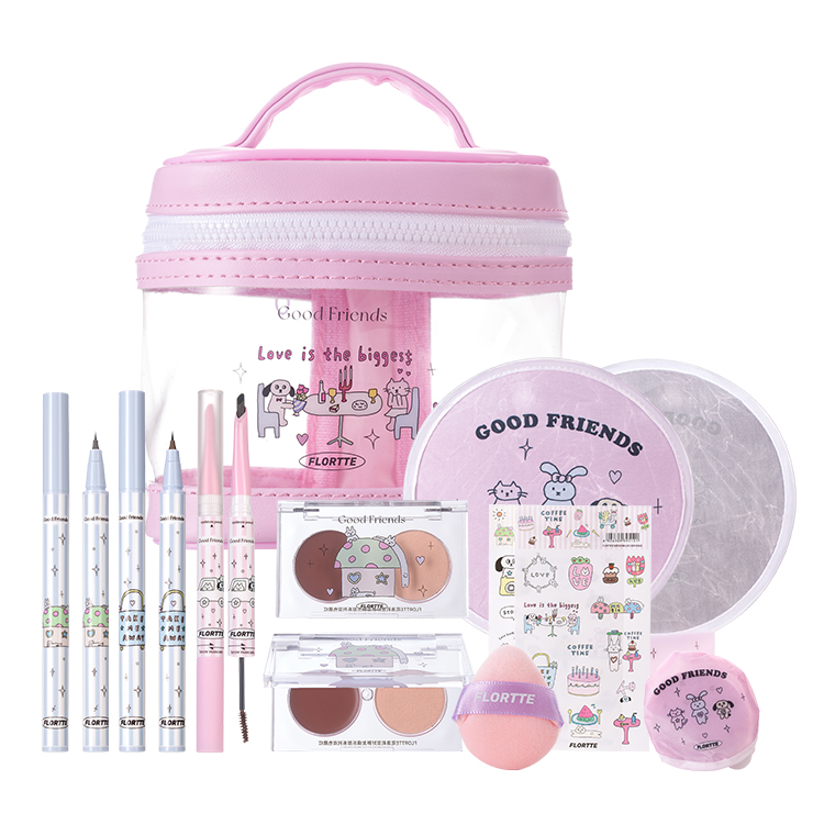 

Двухцветный жидкий лайнер для век blush, двухсторонний гель для бровей, набор макияжа в коробке, натуральный оттенок FLORTTE